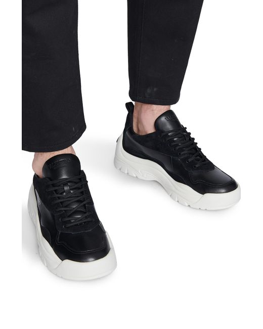 Valentino Gumboy Panelled Leather And Suede Low-top Trainers in Black,White  (Black) for Men - Save 52% - Lyst