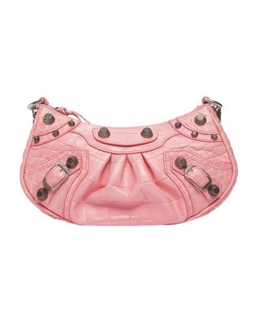Balenciaga Le Cagole Mini Bag With Chain in Pink | Lyst