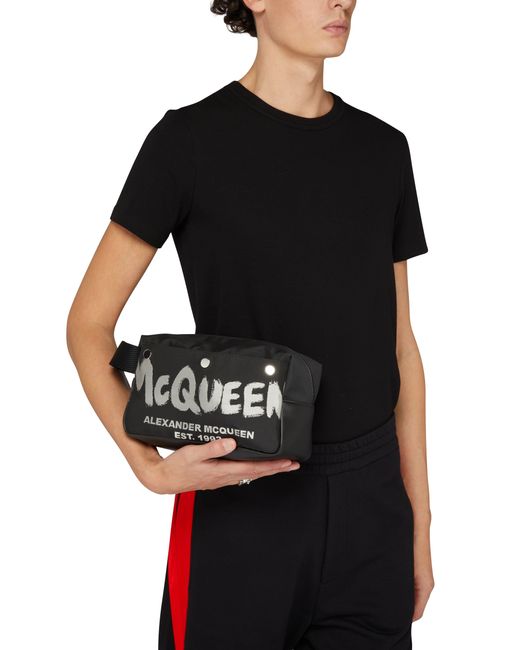 Alexander McQueen Black Mcqueen Wash Bag for men