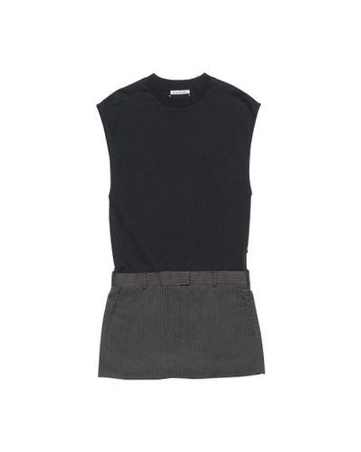 Mini Robe Acne en coloris Black
