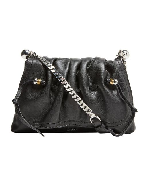 Isabel Marant Black Bolton Pouch Bag