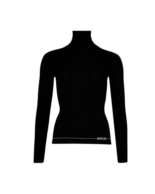 Moncler Black T-Neck Jumper