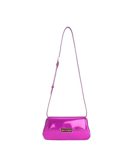 By Far Purple Tilda Pochette Iridescent Lac Shoulder Bag