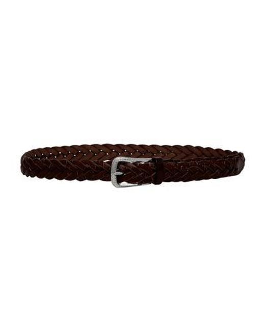 Brunello Cucinelli Brown Belt With Detailed Buckle for men