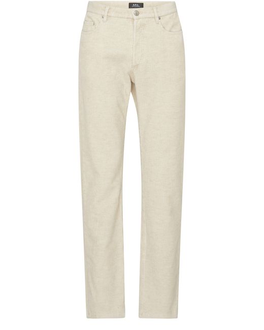A.P.C. Natural Straight-cut Jeans for men