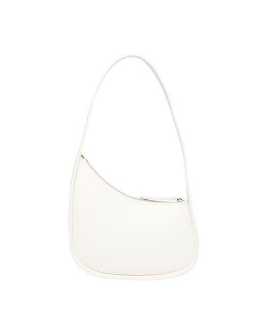 The Row Half-moon Handbag in White | Lyst