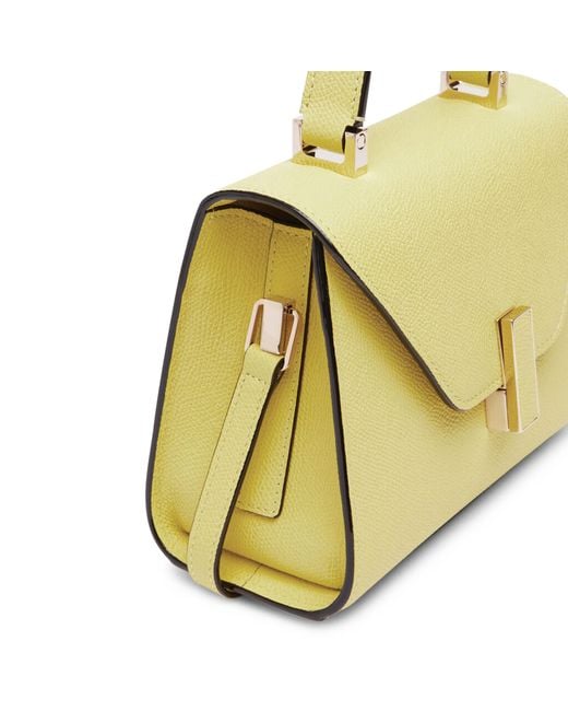 Valextra Yellow Iside Micro Bag