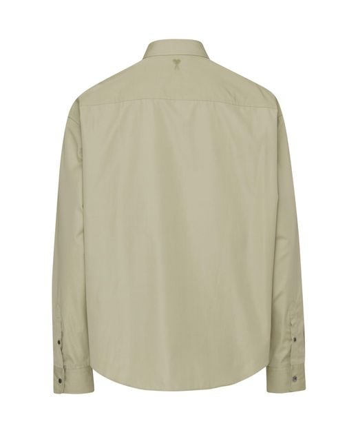 AMI Green Boxy Fit Shirt for men