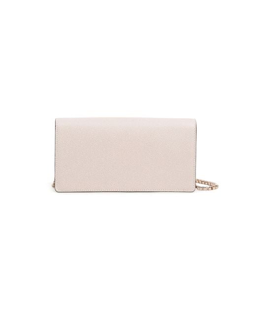 Valextra Natural Iside Pouch With Chain