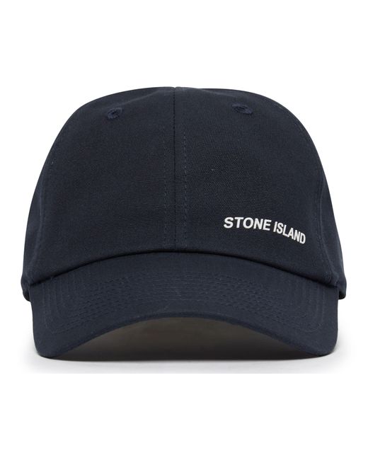 Stone Island Blue Logo Cap for men