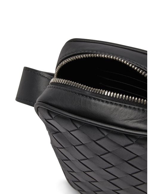 Pochette Pour Téléphone Zippé Intrecciato Bottega Veneta pour homme en coloris Black