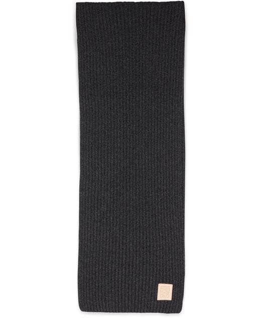 Loewe Black Cashmere Scarf