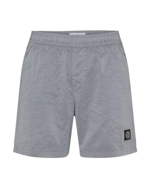 Stone Island Shorts in Gray for Men Lyst