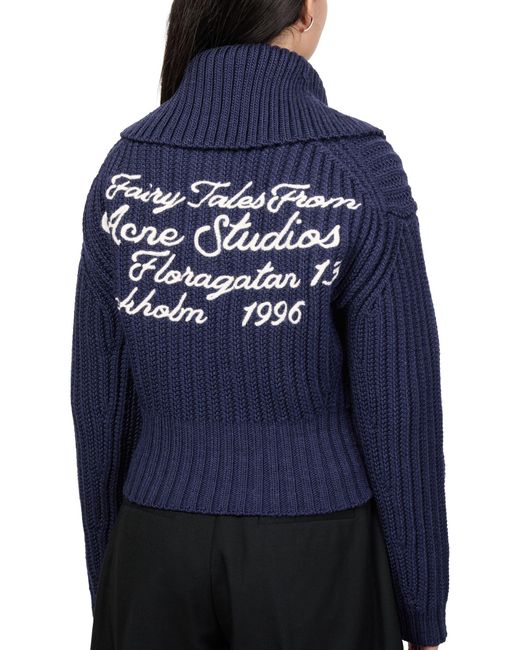 Pull À Encolure Ras Du Cou Acne en coloris Blue