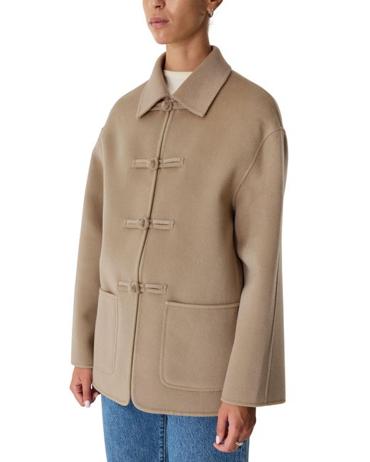 Rohe Natural Double-Faced Wool Jacket With Pankou Fastening