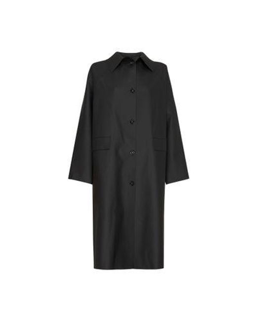 Kassl Black Original Three-Quarter Lengthrubber Coat
