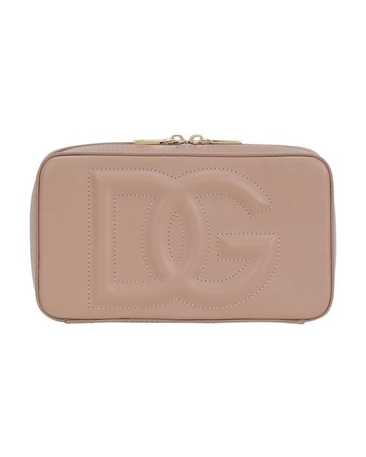 Dolce & Gabbana Brown Small Dg Logo Camera Bag