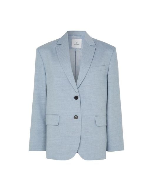 Anine Bing Blue Quinn Blazer