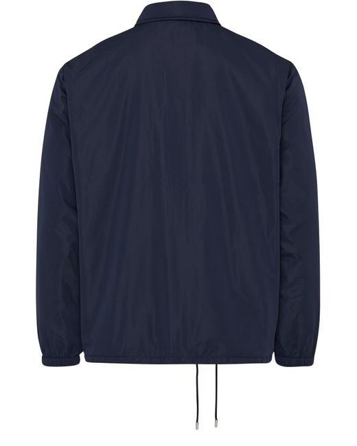 Maison Kitsuné Blue Branded Coach Jacket for men
