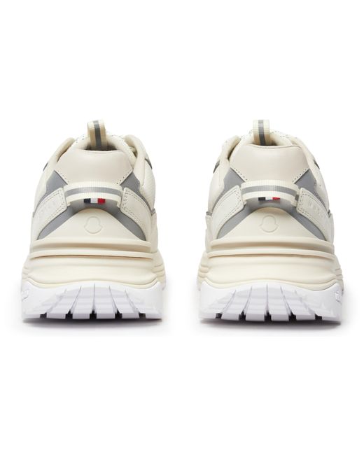 Moncler White Lite Runner Low Top Sneakers for men