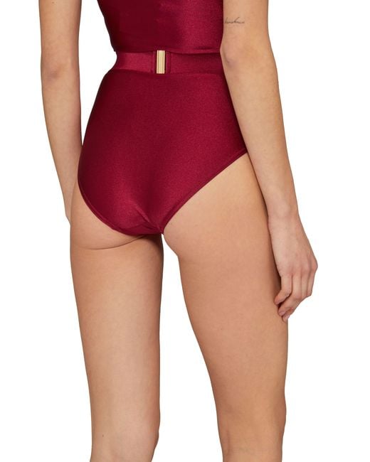 Zimmermann Red Lexi Bandeau One-piece Swimsuit
