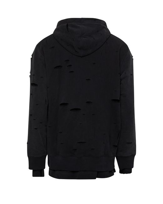 Givenchy Sweatshirt Archetype mit Loch-Effekt in Black für Herren