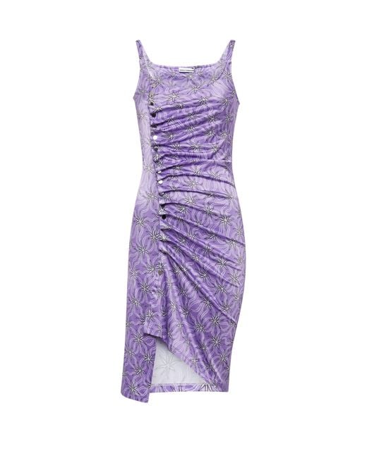 Rabanne Purple Mini Dress