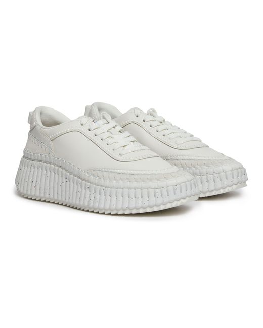 Chloé White Nama Sneakers