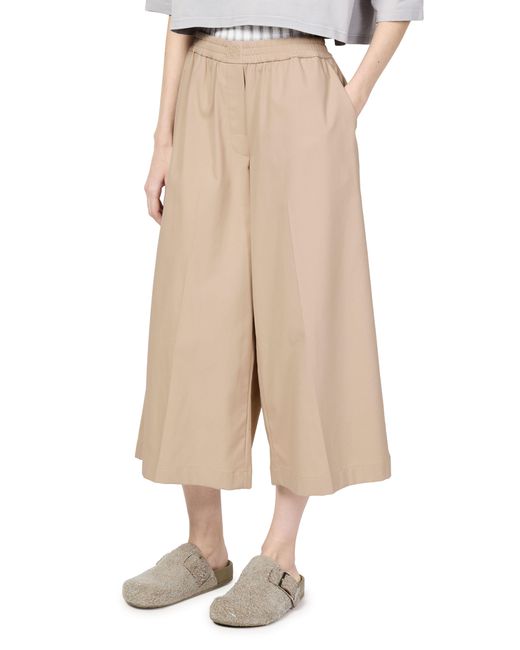 Loewe Natural Cropped Cotton Pants