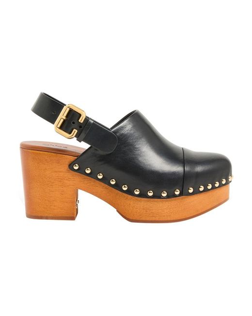 Chloé Gray Jeanette Clogs
