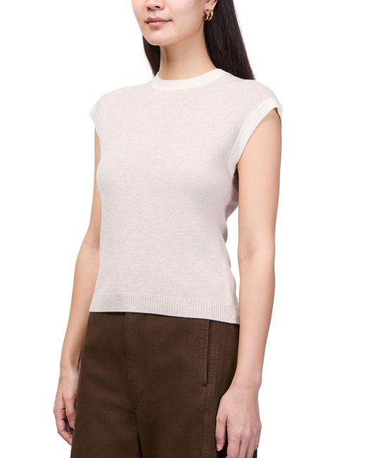 Bompard Natural Kaschmirpullover Mit Kleinen Ärmeln