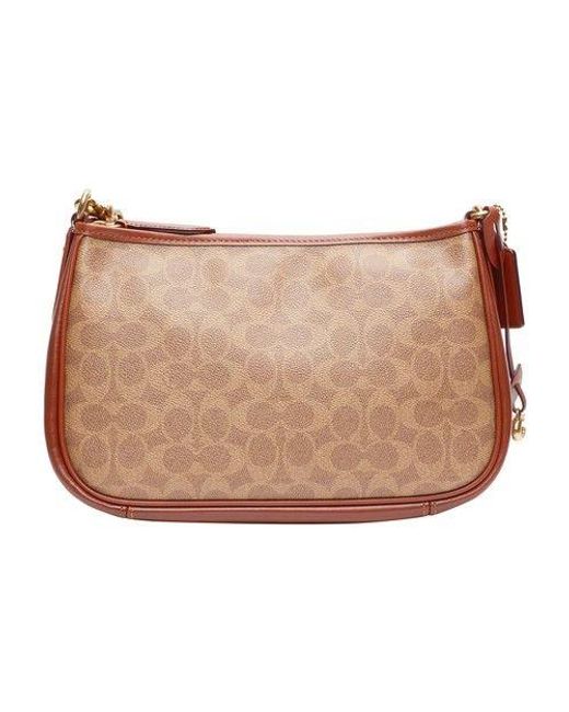 COACH Cary Crossbody In Signature Canvas in Brown Lyst