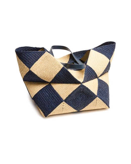 Loewe Blue Puzzle Fold Diamond Xxl Tote for men