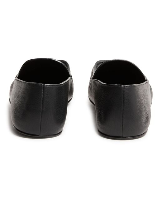 The Row Black Leo Loafers