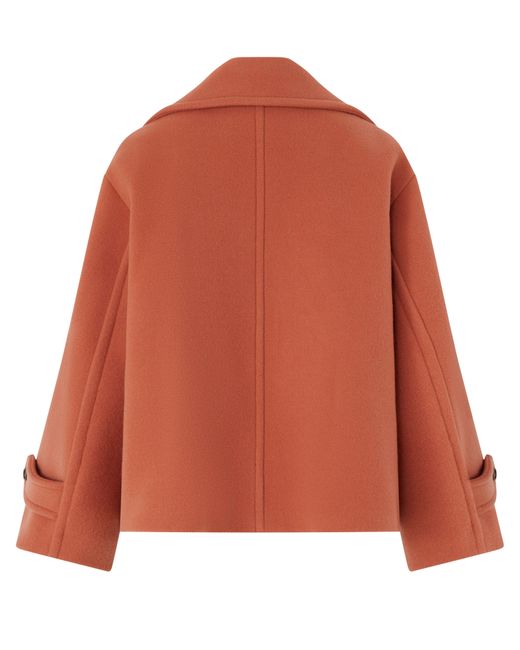 Chloé Orange Double Breasted Coat