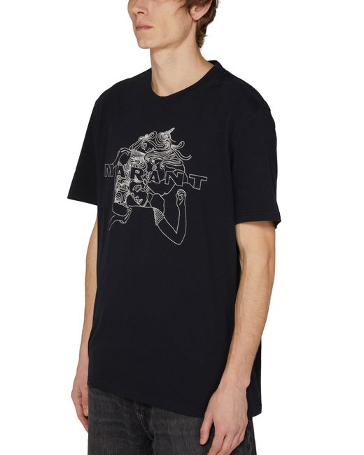 T-shirt à logo Honore Isabel Marant pour homme en coloris Black
