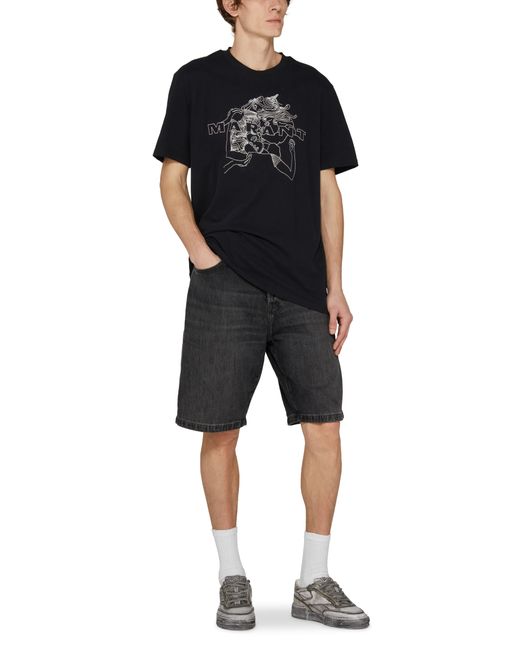 T-shirt à logo Honore Isabel Marant pour homme en coloris Black
