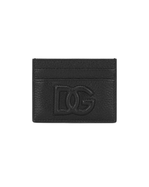 Porte-cartes avec logo DG Dolce & Gabbana pour homme en coloris Black