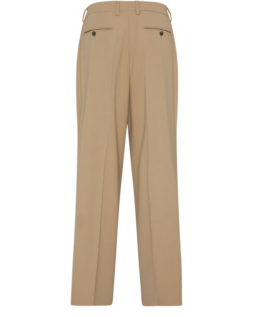 AMI Natural Straight Fit Trousers for men