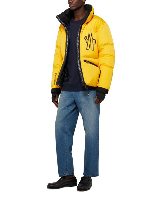3 MONCLER GRENOBLE Yellow Verdons Puffer Jacket for men