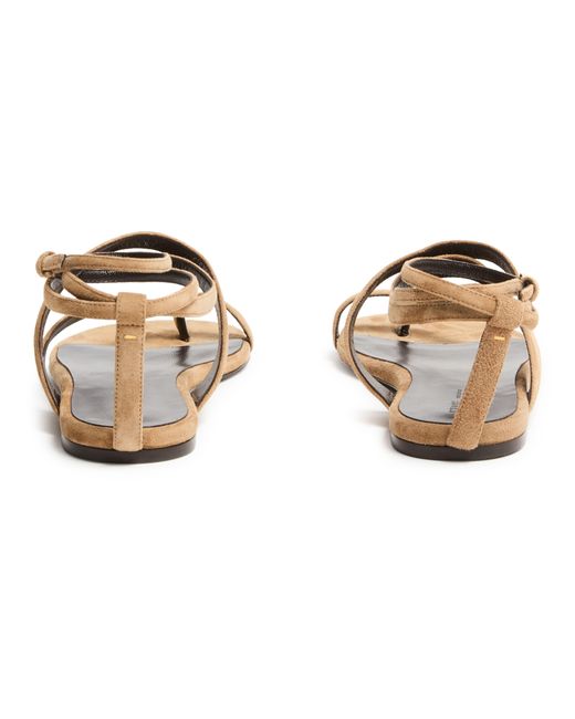 Khaite Brown Aimee Ankle Strap Sandals
