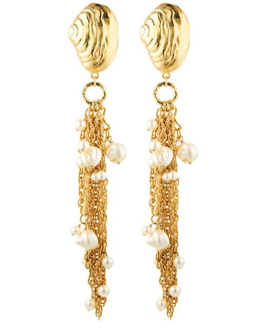 Chloé Metallic Ohrringe Shells