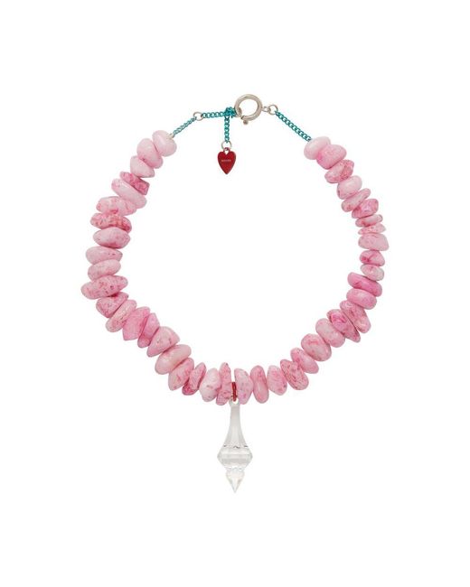 Acne Pink Necklace for men