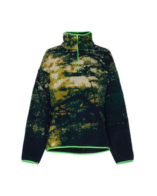 Conner Ives Green Recycled Fleece Jacket