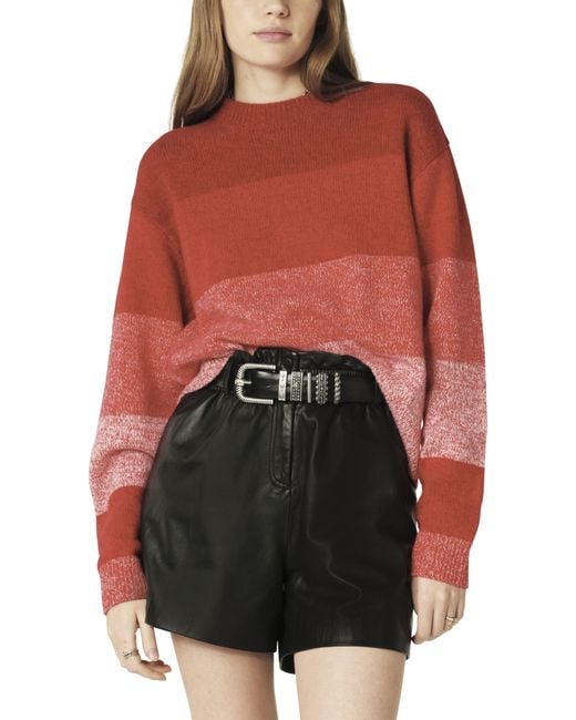 Ba&sh Red Candy Sweater