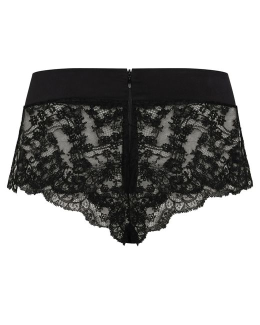 Dolce & Gabbana Black Lace High-Waisted Panties