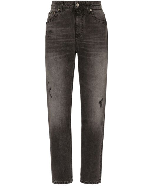 Dolce & Gabbana Gray Boyfriend Jeans