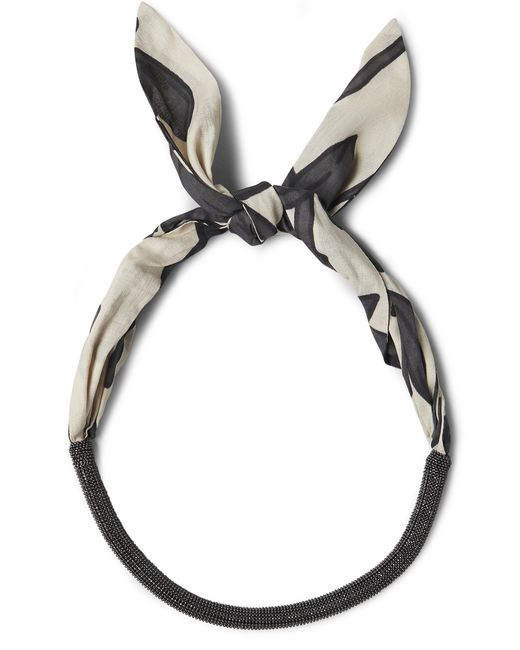 Brunello Cucinelli Metallic Halskette mit Knotendetail