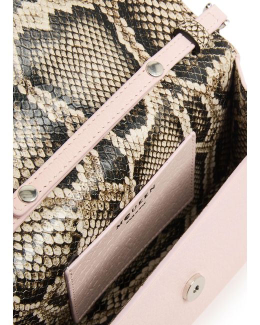 Alexander McQueen Pink Mini-Cross-Bar-Umhängetasche