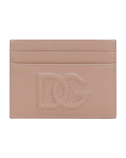Dolce & Gabbana Brown Dg Logo Card Holder